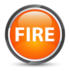 Fire galaxy orange round button