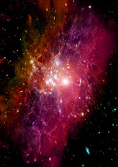 galaxy in a free space