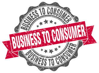 business to consumer stamp. sign. seal