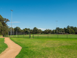 Heatherdale Reserve in suburban Mitcham in Melbourne, Australia