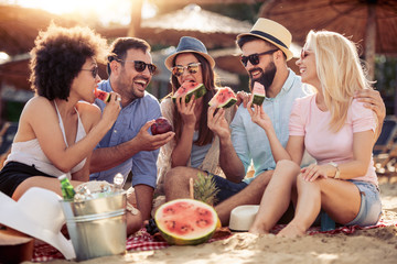 Friends having fun together