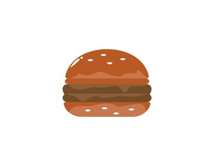 Burger logo vector icon illustration design