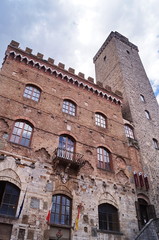 Fototapeta premium Palazzo Comunale, San Gimignano, Tuscany, Italy