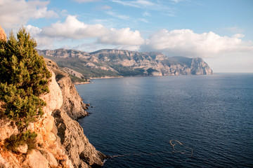 South coast of Crimea landscape, Black Sea.