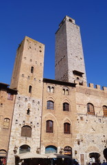 Obraz premium Towers of the historical village of San Gimignano, Tuscany, Italy