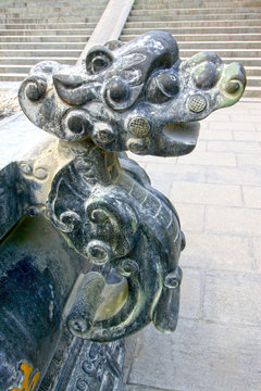 dragon's head image in incense burner