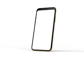 mobilephone in gold digital