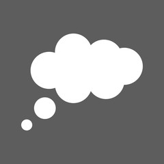 chat cloud icon. Speech bubble vector illustration