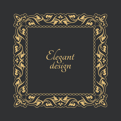 Vintage gold frame