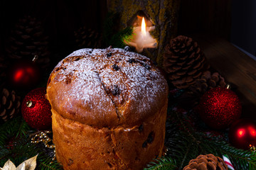 a delicious genuine Italian mum Christmas panettone