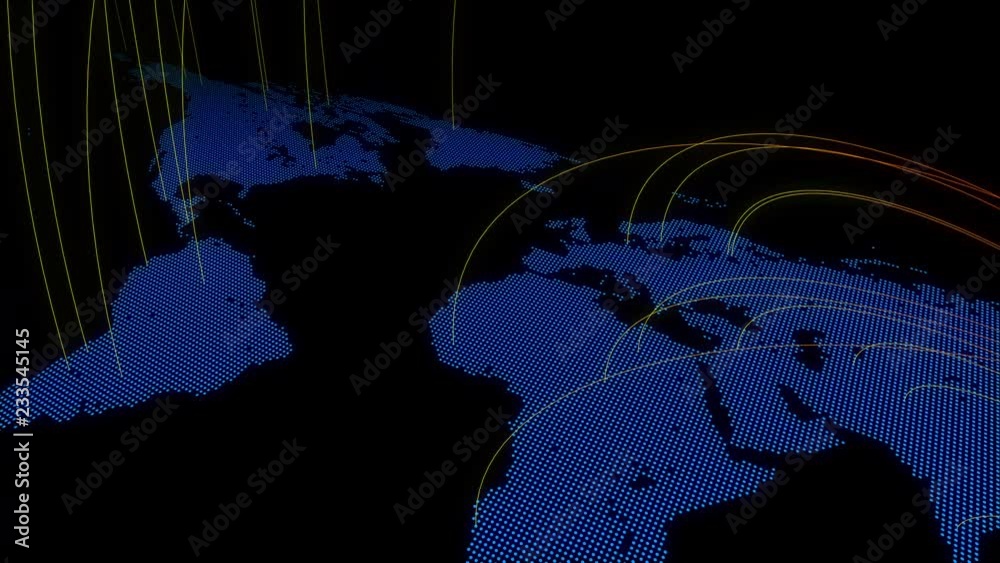 Poster global communication network concept.