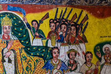 Obraz na płótnie Canvas Äthiopien - Tanasee - Ura Kidane Mihret Kloster