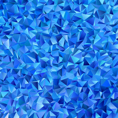 Blue abstract retro irregular triangle background - vector illustration