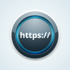 https secure button illustration