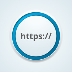 https secure button illustration