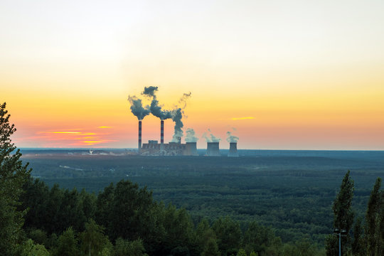 Coal mining and power station Belchatow, Poland