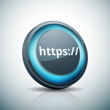 https secure button illustration