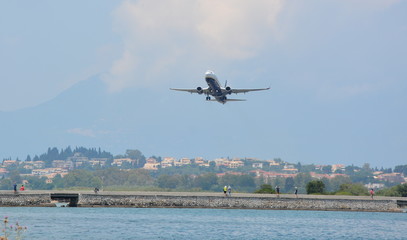 airplane in the sky