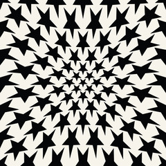 Seamless geometric star vector pattern. Retro design backdrop texture.