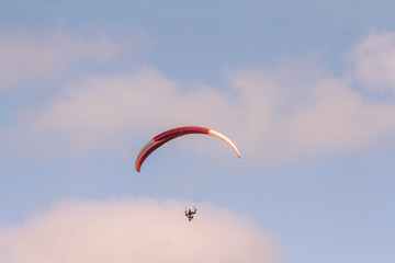 paraglider in the sky