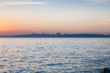 Sunset on the Bosphorus, Istanbul, Turkey