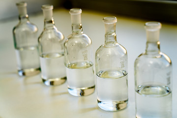 glass bottles