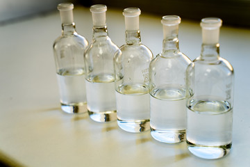 glass bottles