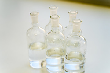 glass bottles