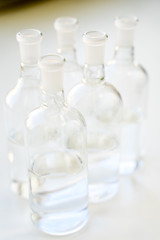 glass bottles