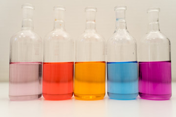 test tubes in the laboratory