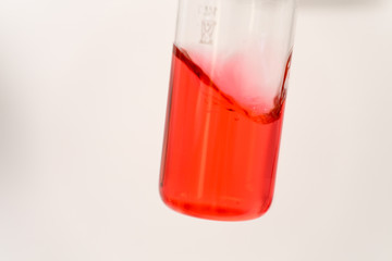 glass of water in test tube