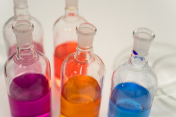 glass of water in test tube