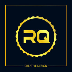Initial Letter RQ Logo Template Design
