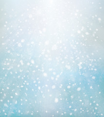 Fototapeta premium Vector winter, blue, snow background. Christmas background.