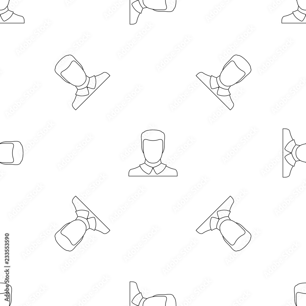 Poster man avatar pattern seamless vector repeat geometric for any web design