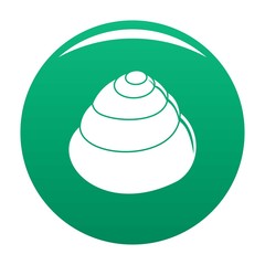 Animal shell icon. Simple illustration of animal shell vector icon for any design green