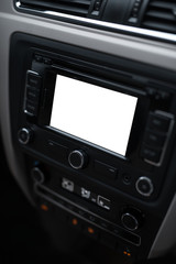 Navigation system with mockup in modern car