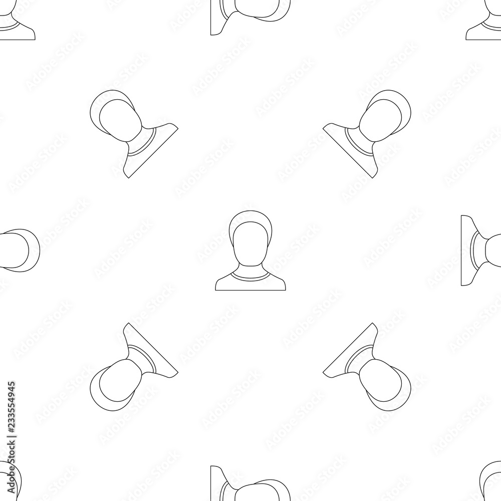 Poster man avatar pattern seamless vector repeat geometric for any web design