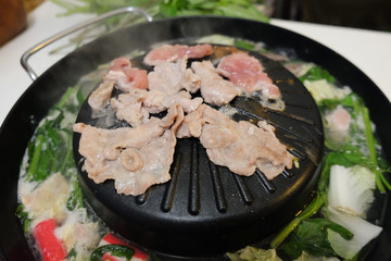 Thai style hot pot homemade