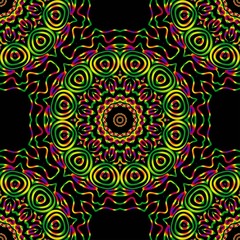 Design of a Geometric Flower seamless Pattern. vector. for wallpaper, flyer, book, brochure.