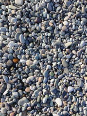 Stone texture background on the sea beach multicolor