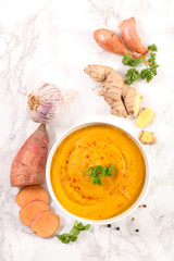 sweet potato soup with ginger