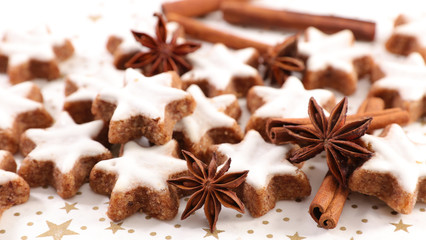 gingerbread cookies and spices