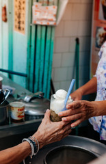 Local Coconut milk ice cream with bean paste Songkhla - Thailand