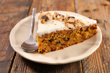 carrot cake slice