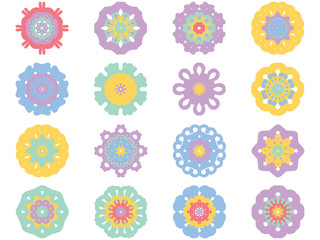 Flower icon in EPS10 vector format isolated