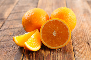 fresh orange slices