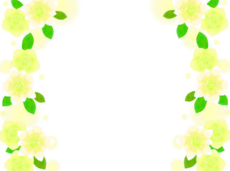 クリスマスローズのイラストの背景