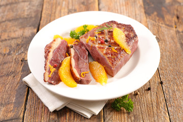 magret de canard Ã  l'orange