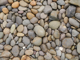 brown stone texture background,pebbles on the beach